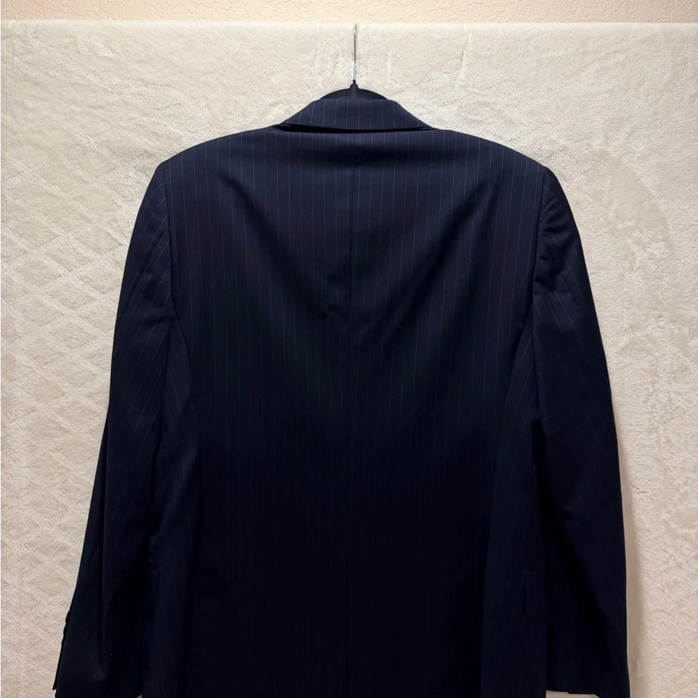 Brooks Brothers 1818 Fitzgerald Navy Pinstripe Wool Blazer 40R Made in USA